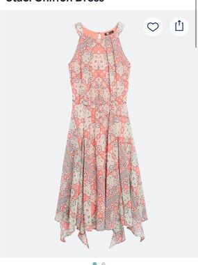 Kut from the Kloth Coral Paisley Halter Dress 8petite Stitch Fix